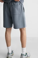 INTERLOCK STRUCTURED SHORTS