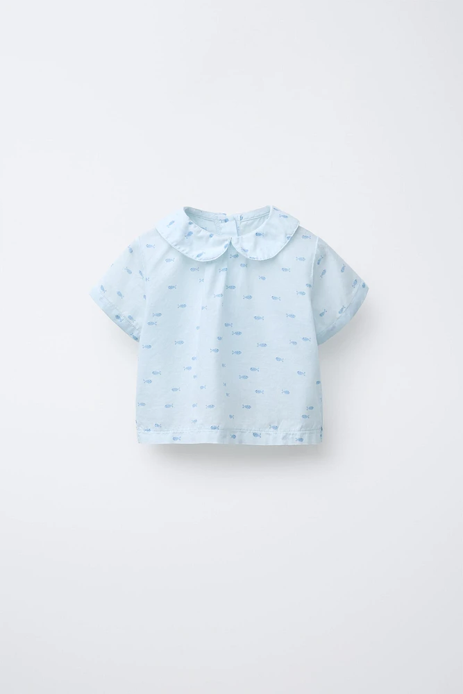 CHEMISE IMPRIMÉE POISSONS