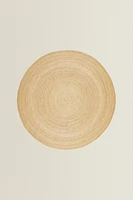ROUND JUTE AREA RUG