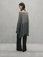 Flowing shirt with ruffle details - Studio