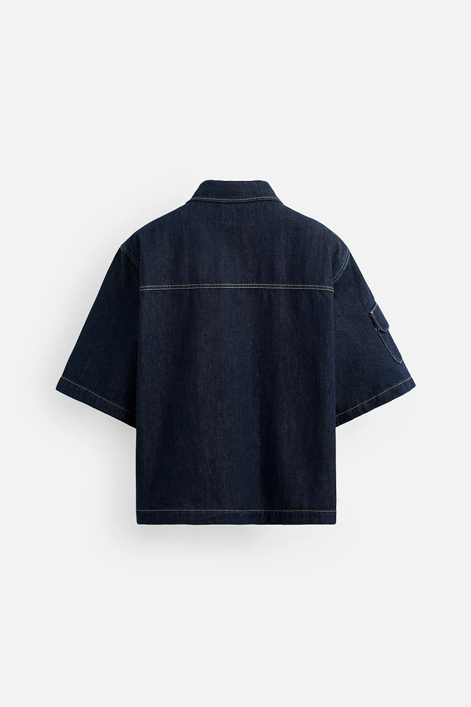 CHEMISE EN JEAN À POCHES