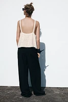 TOP CROCHET NŒUDS