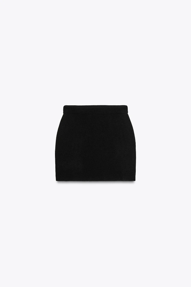 BASIC KNIT MINI SKIRT