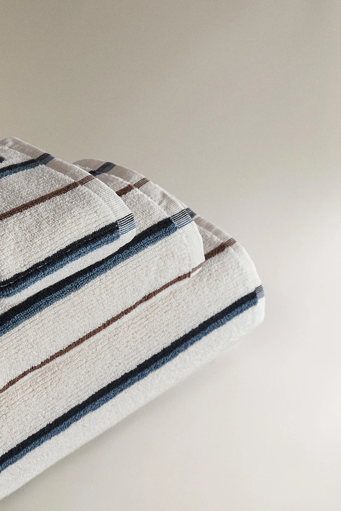 SERVIETTE DE BAIN RAYURES COLORÉES
