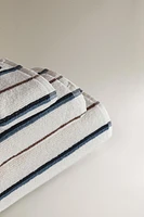 SERVIETTE DE BAIN RAYURES COLORÉES