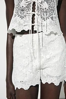 EMBROIDERED SHORTS