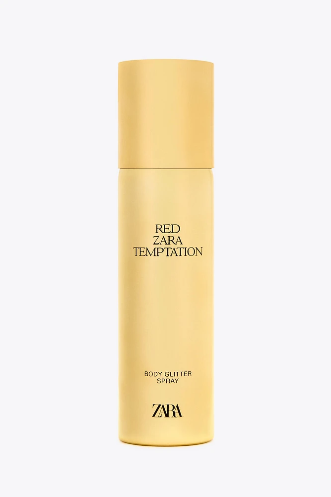 RED ZARA TEMPTATION BODY GLITTER SPRAY