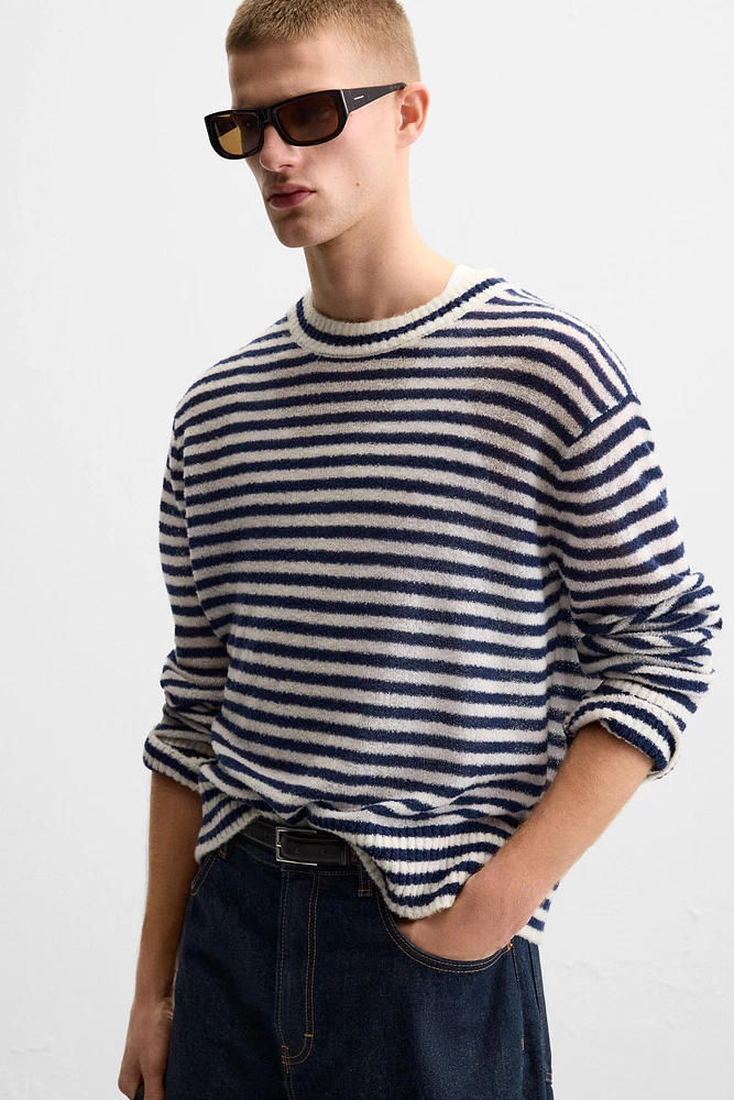 STRIPED JACQUARD SWEATER