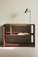 LOW BOOKCASE WITH IRREGULAR SHELVES