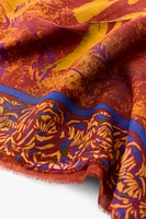PRINTED COTTON SCARF