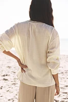 EMBROIDERED BEADED BLOUSE