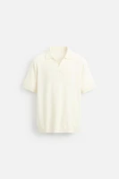 TEXTURED KNIT POLO SHIRT