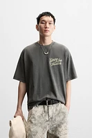 T-SHIRT DÉLAVÉ TEXTES