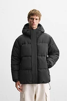 HOODED QUILTED JACKET