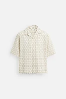 GEOMETRIC EMBROIDERED SHIRT