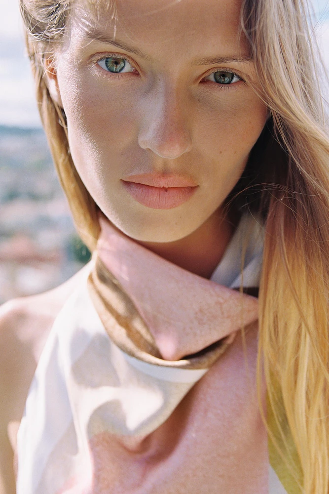 TOP HALTER À IMPRIMÉ GÉOMÉTRIQUE
