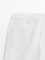 Pantalon jogging 100 % lin