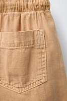 SHORT À TAILLE PLISSÉE