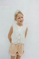 SHORT À TAILLE PLISSÉE