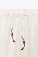 ZW COLLECTION EMBROIDERED PANTS