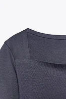 SQUARE NECK SHIRT