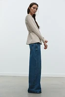 BLAZER TEXTURÉ AVEC CEINTURE