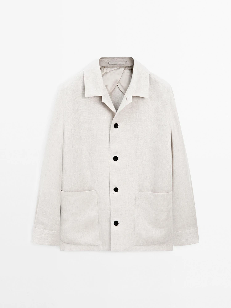 Surchemise délavée 100 % lin - Limited Edition