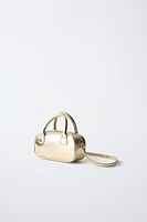 SAC BANDOULIÈRE BOWLING MINI MÉTALLISÉ