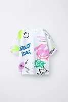 SMILEYWORLD ® GRAFFITI PRINT T-SHIRT