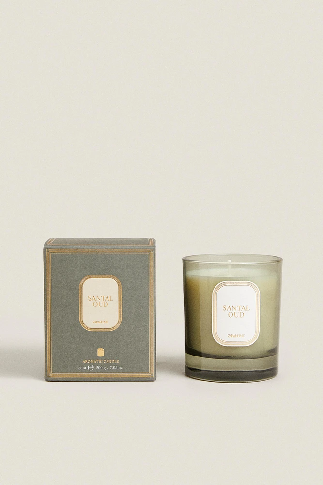 (200 G) SANTAL OUD SCENTED CANDLE