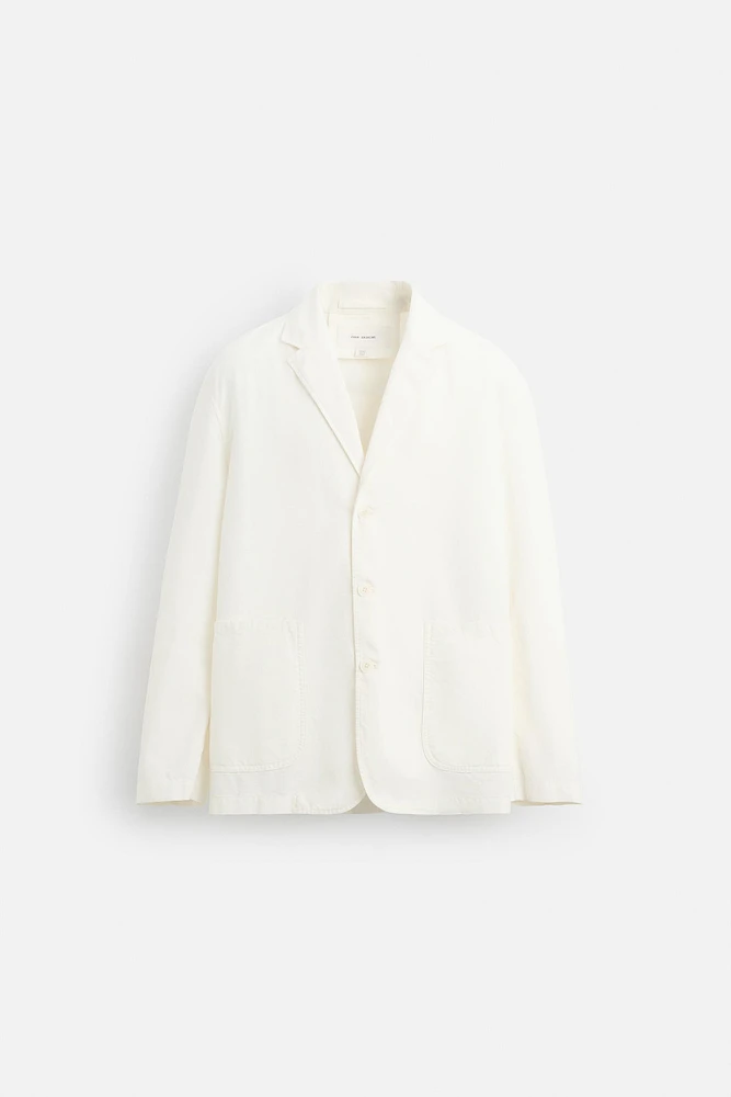 RELAXED FIT COTTON BLAZER