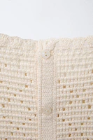 ROBE AU CROCHET EN COTON ET LIN