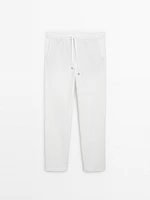 Pantalon de jogging en coton mélangé