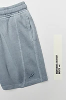 GARMENT DYE EMBROIDERED LOGO BERMUDA SHORTS