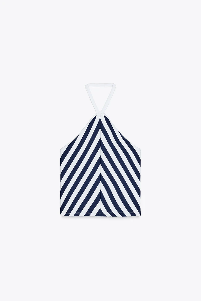 TOP HALTER RAYURES