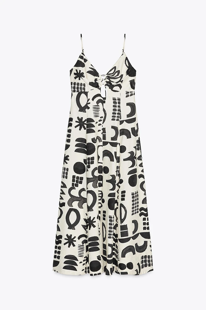 PRINTED CUT OUT DRESS