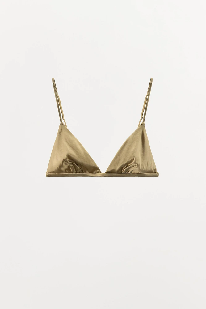 SILK TRIANGLE BRALETTE