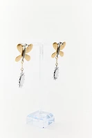 BUTTERFLY CONTRAST EARRINGS