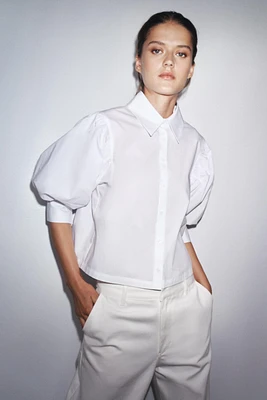 CHEMISE EN POPELINE COLLECTION ZW