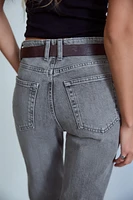 TRF STRAIGHT LEG JEANS WITH A HIGH WAIST