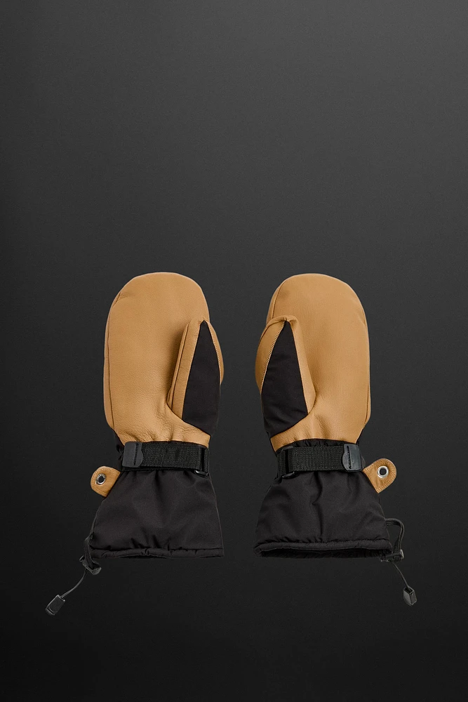 PADDED SKI MITTENS