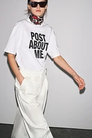 OVERSIZED TEXT T-SHIRT