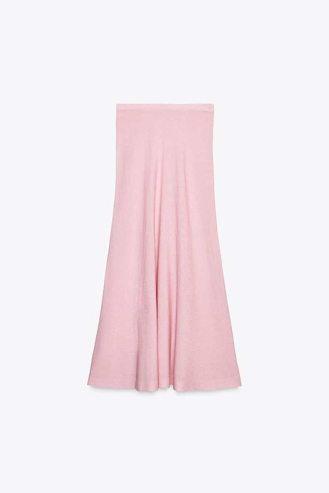 KNIT MIDI SKIRT
