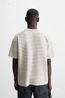JACQUARD STRIPED T-SHIRT
