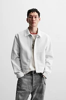 CROPPED FIT JACQUARD JACKET