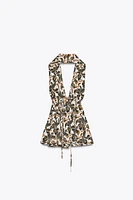 TOP HALTER IMPRIMÉ