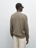 Cardigan en lin mélangé