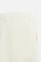 LIMITED EDITION HERRINGBONE LINEN-WOOL PANTS