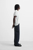 STRIPED RELAXED FIT PANTS