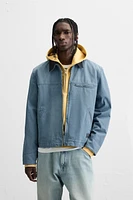 BLOUSON MATELASSÉ DÉLAVÉ